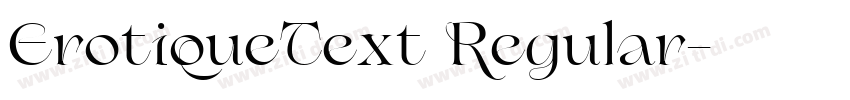 ErotiqueText Regular字体转换